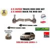 FOR VOLVO S40 2004-&gt;NEW 2x INNER &amp; 2x OUTER STEERING TRACK RACK TIE ROD END SET #1 small image