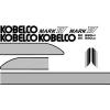 Kobelco SK 220LC Excavator Decal Set #1 small image