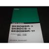 Kobelco SK80MSR-1E SK80CS-1E SK80MSR-1ES parts manual