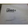 Kobelco LK550 Wheel Loader Parts Manual