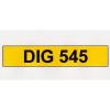 DIG 545 - Registration Number - JCB, Kobelco, Kubota, Komatsu, Volvo, Hitachi