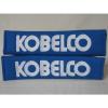 NEW Kobelco Embroidery Car Seat Belt Shoulder Pads Pair