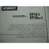 Kobelco Hydraulic Excavator OPERATORS MANUAL K912-II  K912LC-II Shop Service OEM #2 small image