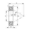 FAG bearing mcgill fc4 Axial angular contact ball bearings - 7602020-TVP