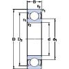 Bearing Original Brand W  61810-2Z  SKF  