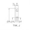 Needle Roller Bearing Manufacture TVK3448J-1 KOYO #1 small image