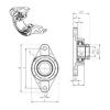 Bearing housed units ESFLE203 SNR