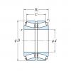 DOUBLE ROW TAPERED ROLLER BEARINGS NSK 1050KBE1301+L