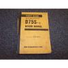 Komatsu NEEDLE ROLLER BEARING D75S-2  Dozer  Shovel  Track  Loader Original Parts Catalog Manual