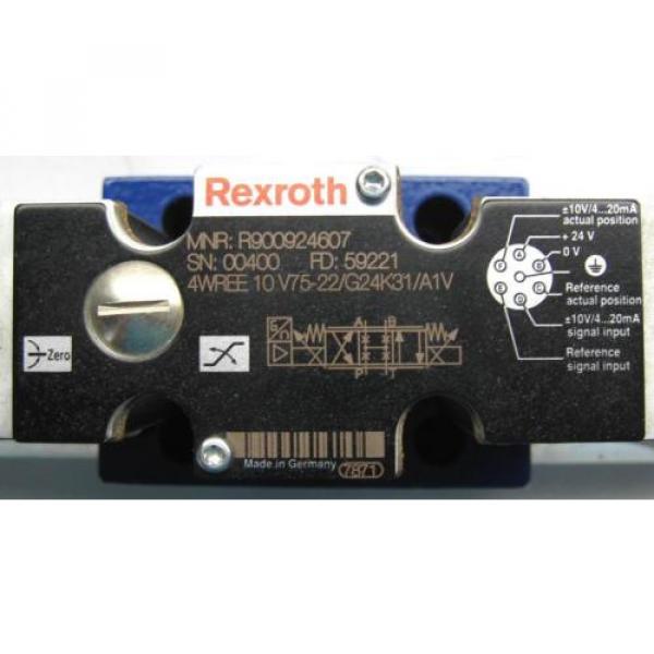 Rexroth 4WREE10V75-22/G24K31/A1V Proportional Valve R900924607 Rebuilt w/Warr&#039;ty #2 image
