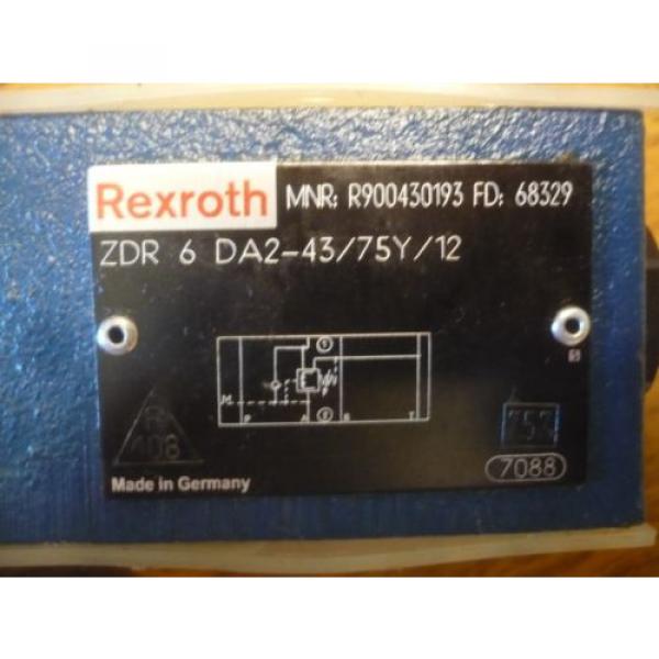 New Rexroth R900430193 ZDR 6 DA2-43/75Y/12 ZDR6DA2-43/75Y/12 Valve #3 image