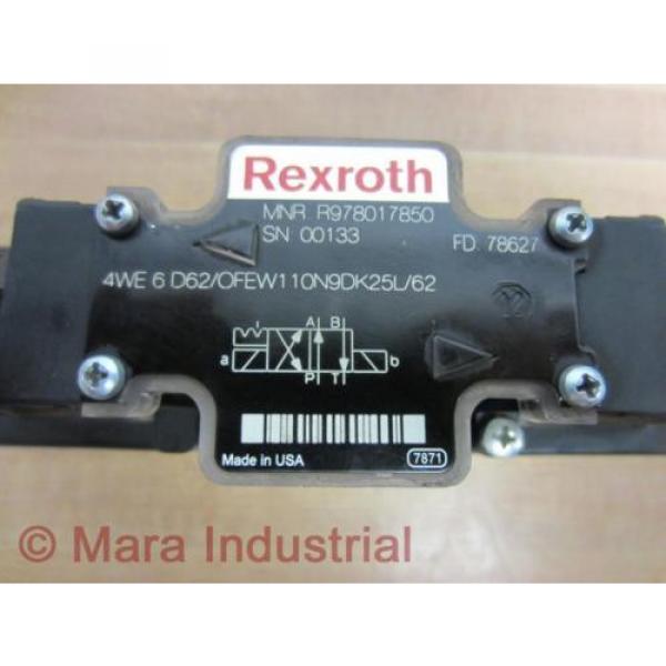 Rexroth Bosch R978017850 Valve 4WE 6 D62/OFEW110N9DK25L/62 - New No Box #8 image