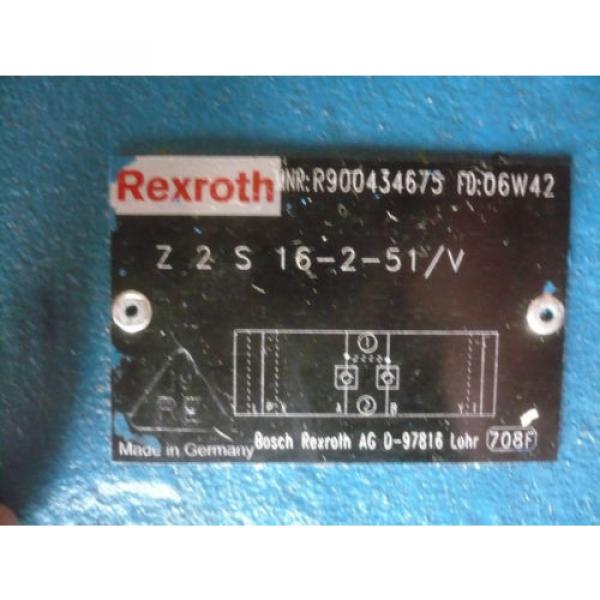New Rexroth R900434675 Z2S16-2-51/V Valve #3 image