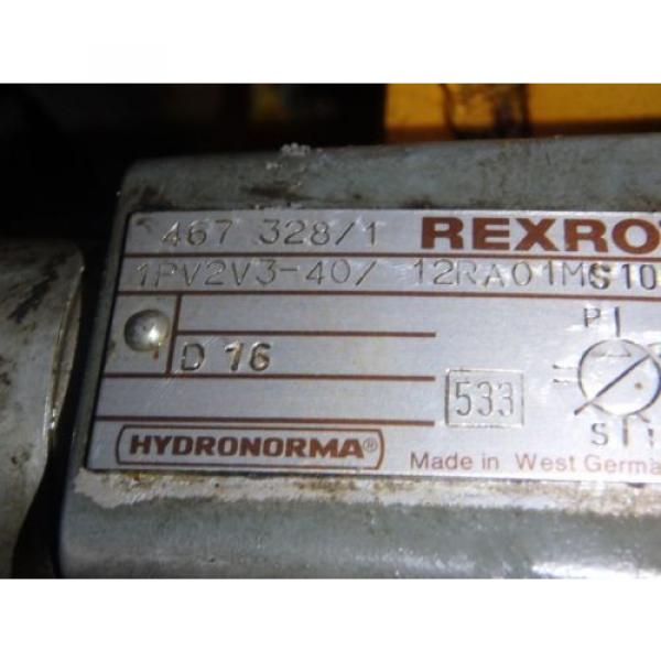 Rexroth Hydronorma Pump_1PV2V3-40/12RA01MS100 w/Motor #3 image
