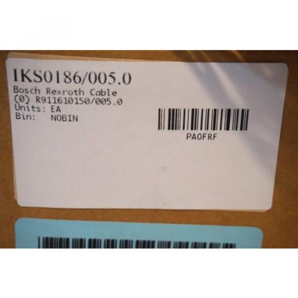 NEW BOSCH REXROTH IKS0186 / 005.0 I/O CABLE R911610150/005.0 IKS01860050 #2 image