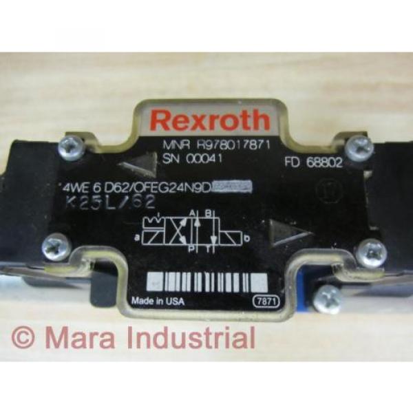 Rexroth Bosch R978017871 Valve 4WE 6 D62/OFEG24N9D K25L/62 - New No Box #2 image