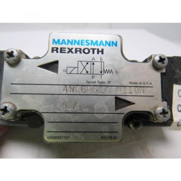 Mannesmann Rexroth 4WE6D61/EW110N Double Solenoid Operated Directional Valve #11 image