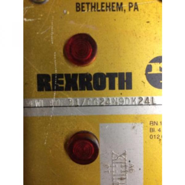 REXROTH VALVE 4WE10E31/CG24N9DK24L USE AND REMOVED WORKING #2 image