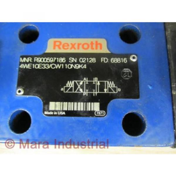Rexroth Bosch R900597186 Valve 4WE10E33/CW110N9K4 - New No Box #2 image
