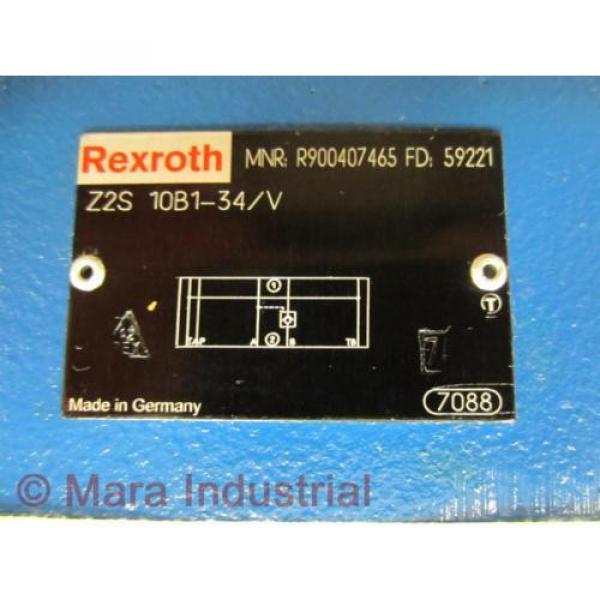 Rexroth Bosch R900407465 Valve Z2S 10B1-34/V - New No Box #2 image