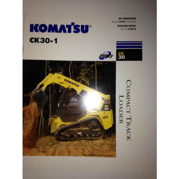 Komatsu NEEDLE ROLLER BEARING CK30-1  Compact  Rubber  Tracked  Loader , Sales Brochure &amp; specifications. #4 image