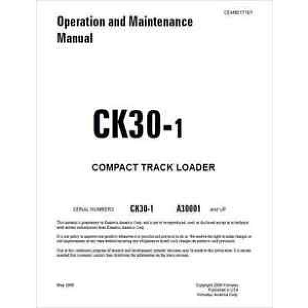 Komatsu NEEDLE ROLLER BEARING CK30-1  Compact  Track  Loader  Operation &amp; Maintenance Manual (0273) #5 image