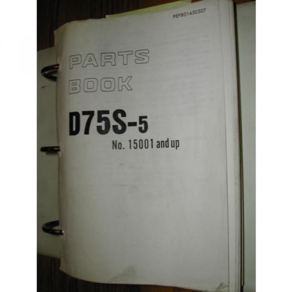 Komatsu NEEDLE ROLLER BEARING D75S-5  PARTS  MANUAL  BOOK  CATALOG TRACK LOADER DOZER SHOVEL GUIDE LIST #5 image