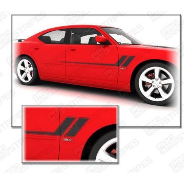 Dodge NEEDLE ROLLER BEARING Charger  2006-2010  Hash  Track  Side Accent Stripes Decals (Choose Color) #4 image