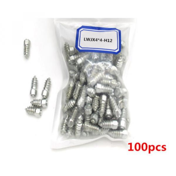 100x9mm Screw in Tire Stud Snow Spikes Racing Track Tire Ice Studs Car/Truck/ATV #2 image
