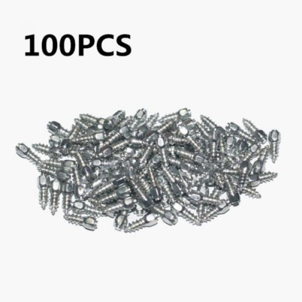 100x9mm Screw in Tire Stud Snow Spikes Racing Track Tire Ice Studs Car/Truck/ATV #3 image