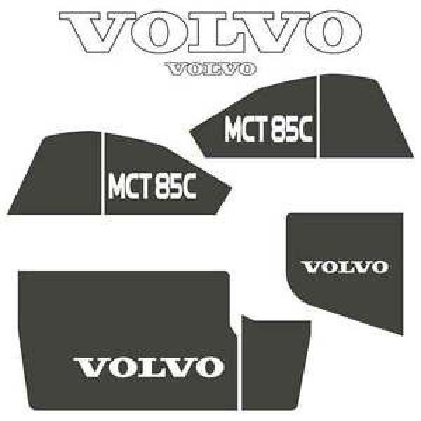 Volvo MCT85C Decals Stickers Repro Decal Kit for Compact Track Skid Loader #1 image