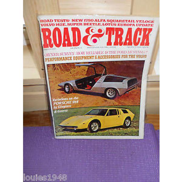 ROAD &amp; TRACK CAR MAGAZINE 1971 MARCH PORSCHE 914 VOLVO 142E ALFA VELOCE LOTUS VW #1 image