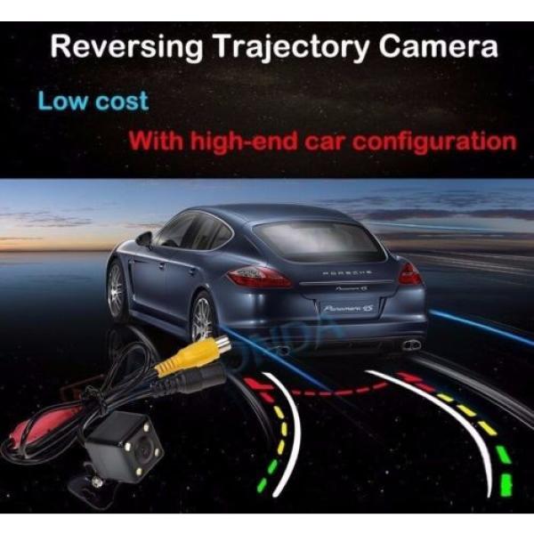 4 LED Car Dynamic Track Rear View Reverse CCD Camera tracking For Volvo #1 image