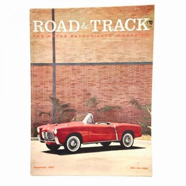 Vintage Road &amp; Track Magazine September 1957 Sportscars GM Volvo Lotus Jaguar #1 image