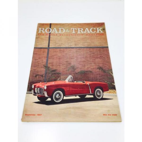 Vintage Road &amp; Track Magazine September 1957 Sportscars GM Volvo Lotus Jaguar #5 image