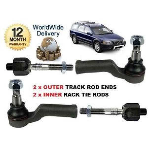 FOR VOLVO XC70 2007 &gt; INNER x2 &amp; OUTER x2 STEERING TRACK RACK TIE ROD END SET #1 image