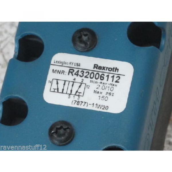 REXROTH R432006112  24VDC 4-PIN VALVE (NEW NO BOX) #3 image
