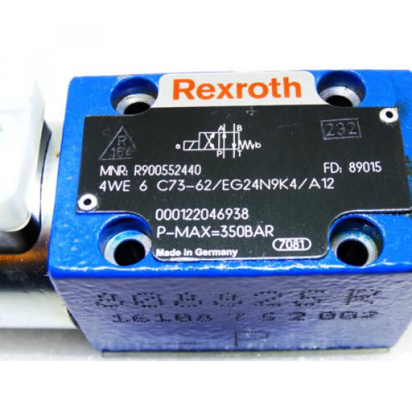 Rexroth Hydraulic Valve R900552440  /  4WE 6 C73-62/EG24N9K4/A12   /  Invoice #2 image