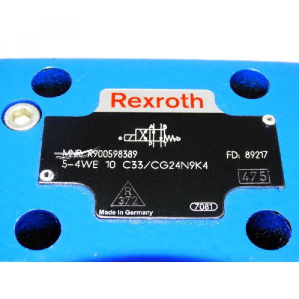 Rexroth Bosch valve ventil 5-4WE 10 C33/CG24N9K4   /  R900598389     Invoice #2 image