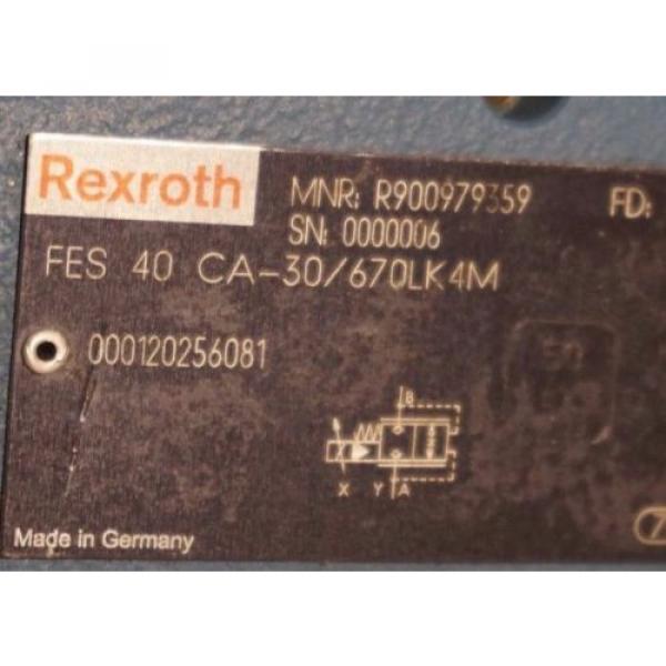 NEW REXROTH FES.40 CA-30 PROPORTIONAL VALVE R900979559, FES.40CA30/670LK4M #3 image