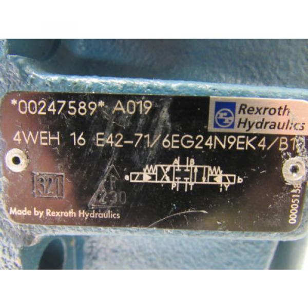 Rexroth 4WEH 16 E42-71/6EG24N9EK4/B10 Solenoid Operated Directional Spool Valve #9 image
