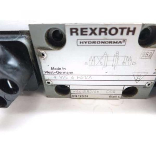 REXROTH 4WE6H51/A HYDRAULIC SOLENOID VALVE 110V-AC D556957 #4 image