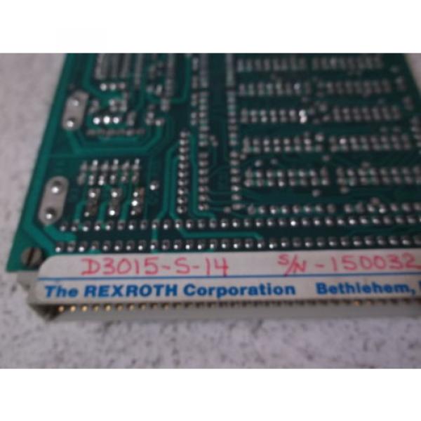 REXROTH D3015-S-14 MODULE *USED* #4 image