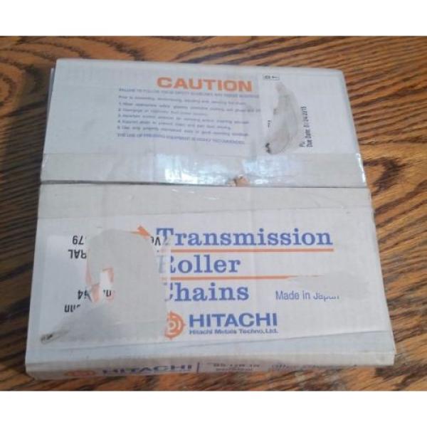 HITACHI BS.12B-1R TRANSMISSION ROLLER CHAIN 10FT. WITH 1 CONNECTING LINK #3 image