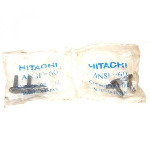 LOT OF 2 NEW HITACHI ANSI-60 CONNECTING LINKS, NICKEL PLATED, ANSI60 #1 image