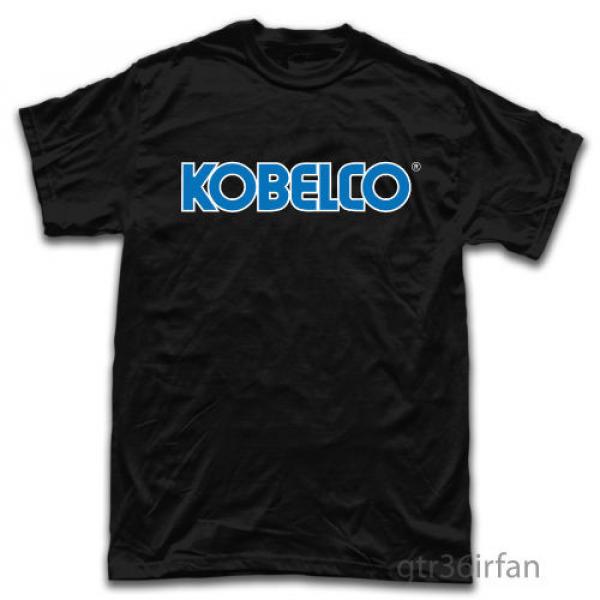 New Kobelco Excavator Hauler Machine Logo T-shirt Black #1 image