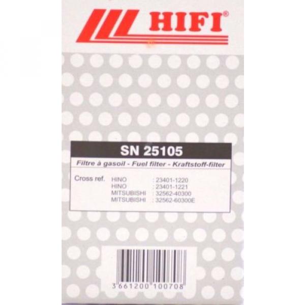 Fuel Filter SN 25105 by HIFI FILTER for KOBELCO part # VHS234011640 #3 image