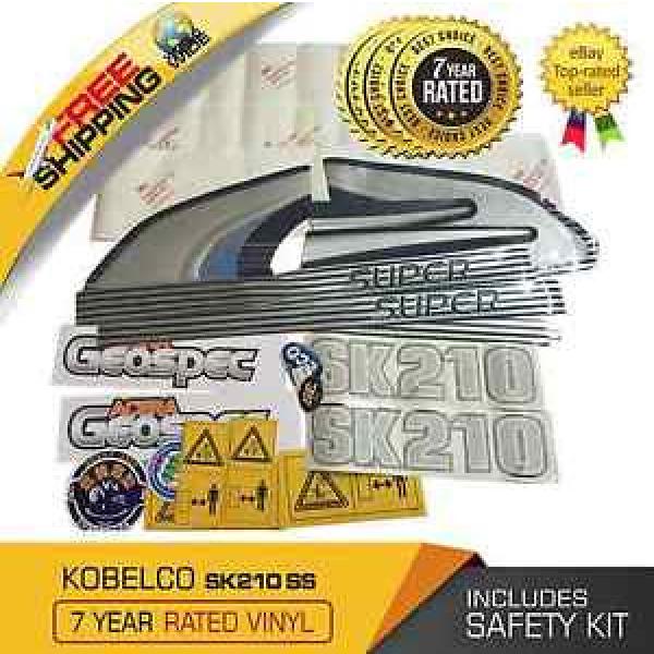 KOBELCO SK210 Super Series Decal Set SK Excavator Stickers Kit + Safety Stickers #1 image