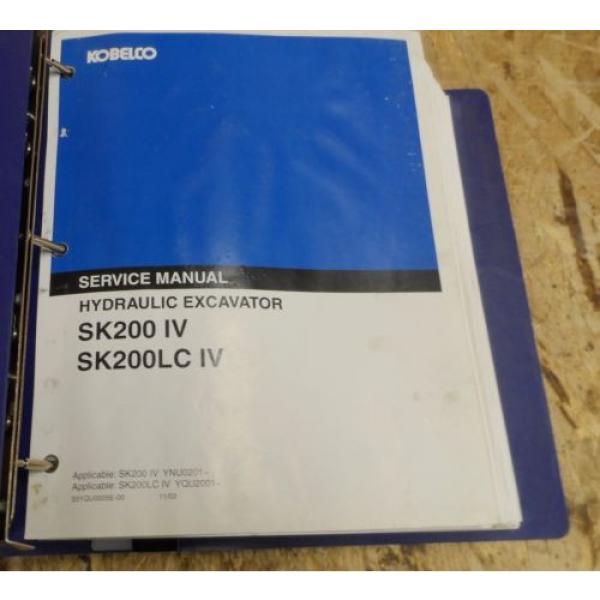 Kobelco Service Manual Hydraulic Excavator SK200 IV SK200LC IV #2 image