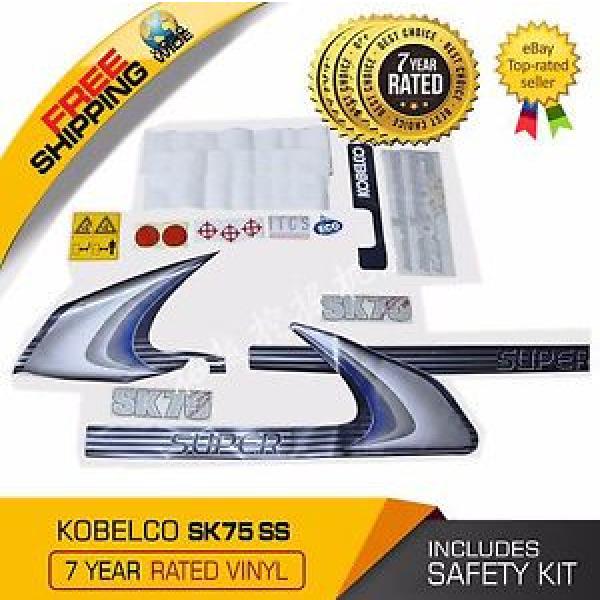 KOBELCO SK75 Super Series Decal Set SK Excavator Stickers Kit + Safety Stickers #1 image